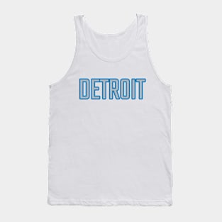 Detroit Lions Colors FRONT PRINT Tank Top